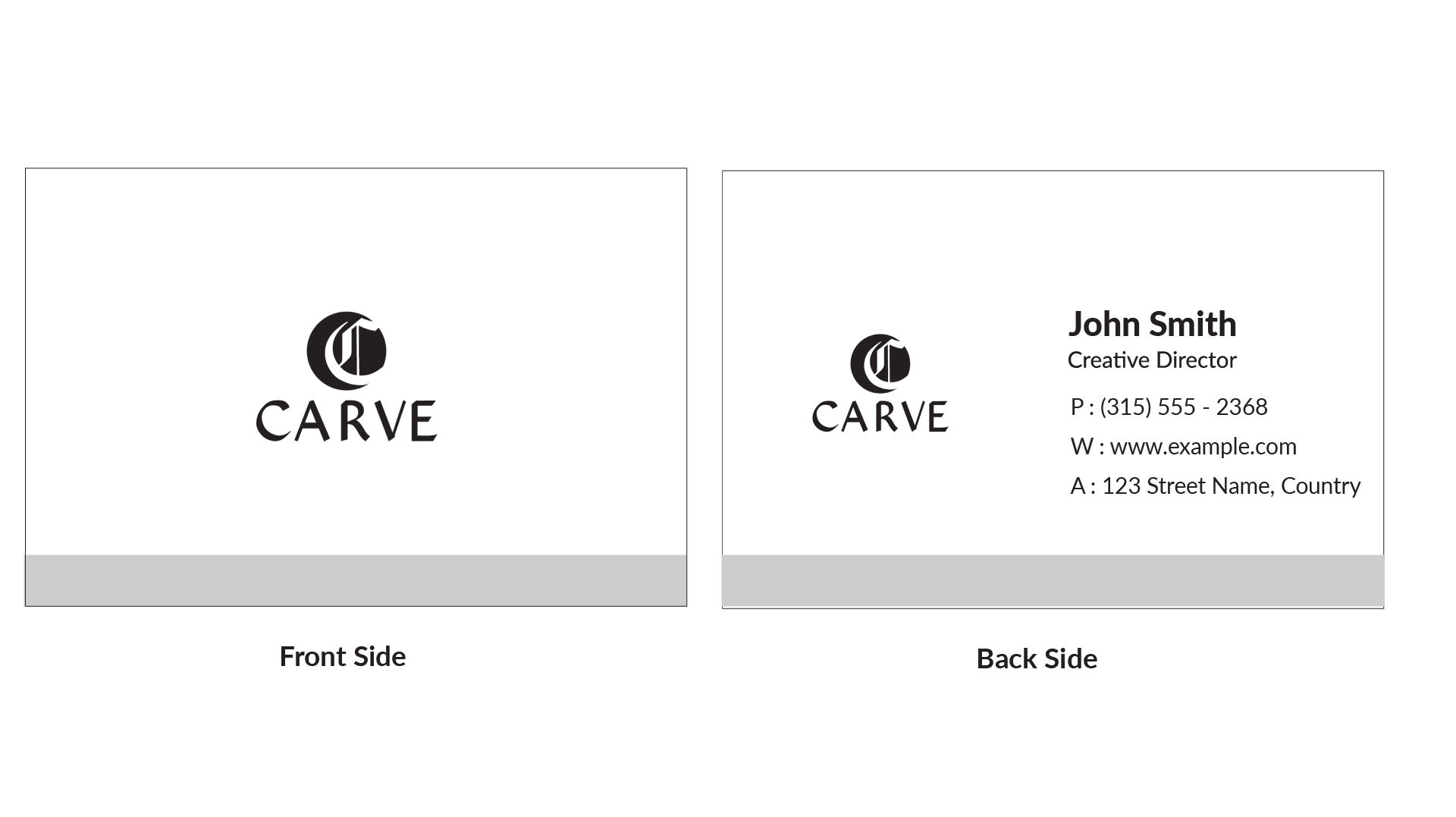 carve business card